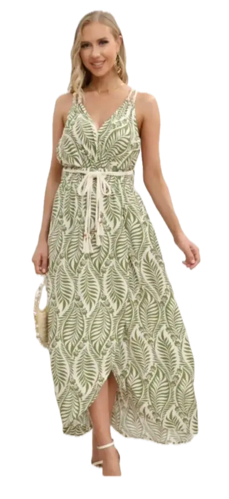 VESTIDO HOJAS
