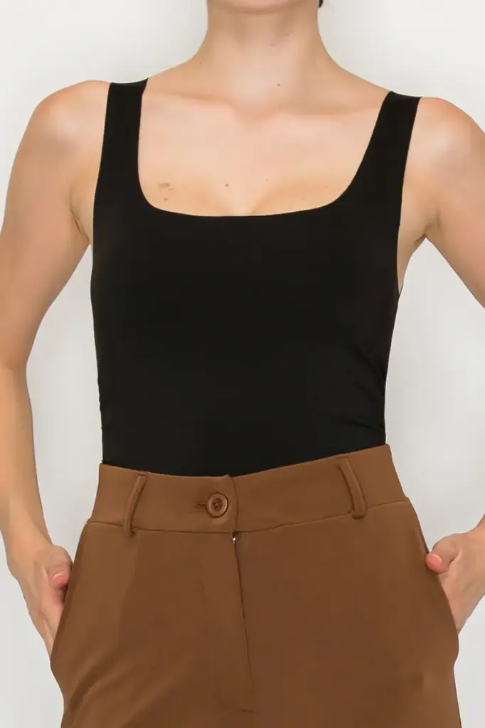 IT93412 Square Neck Sleeveless Bodysuit