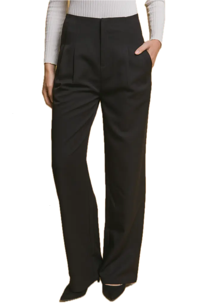 6962PN High Waisted Wide Leg Pants (S)