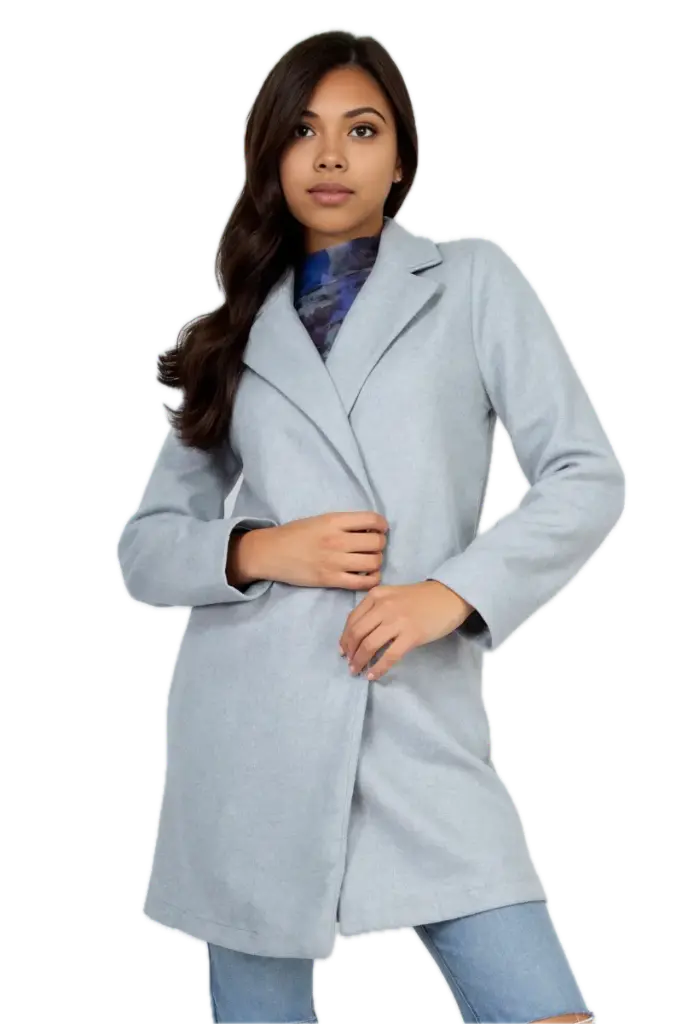 IJ99307H Open-Front Notch Solid Coat
