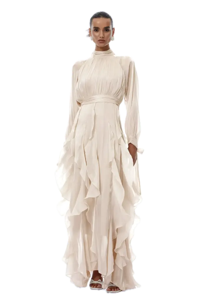 YR215 DRESS  (S, White)