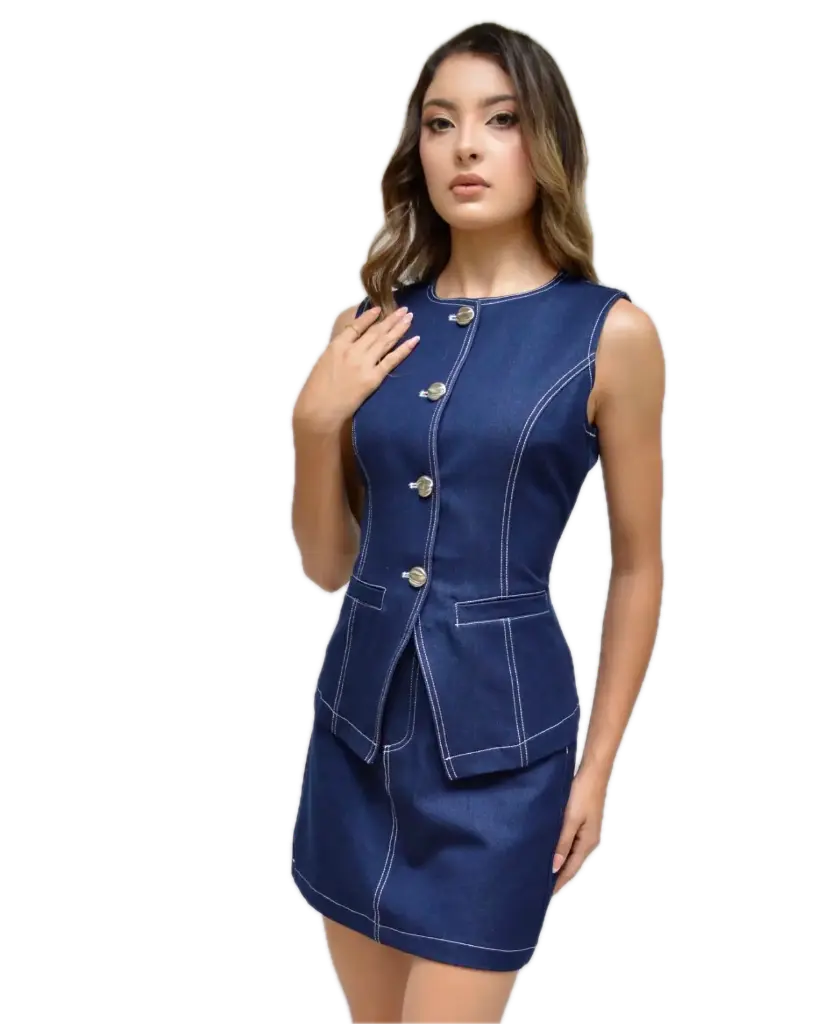 YF3346 SET DENIM (S)