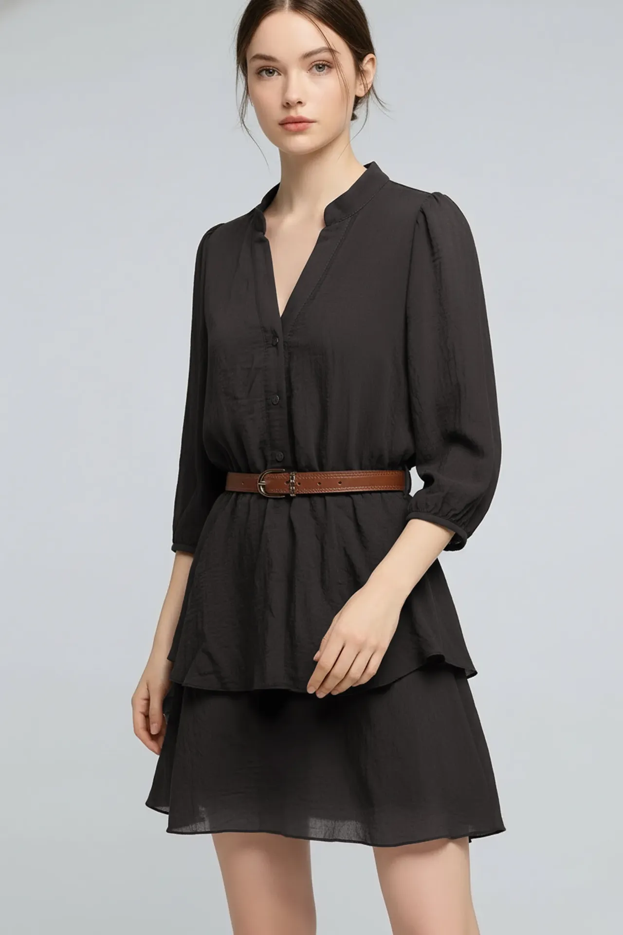 4939DN DRESS (Black, S)