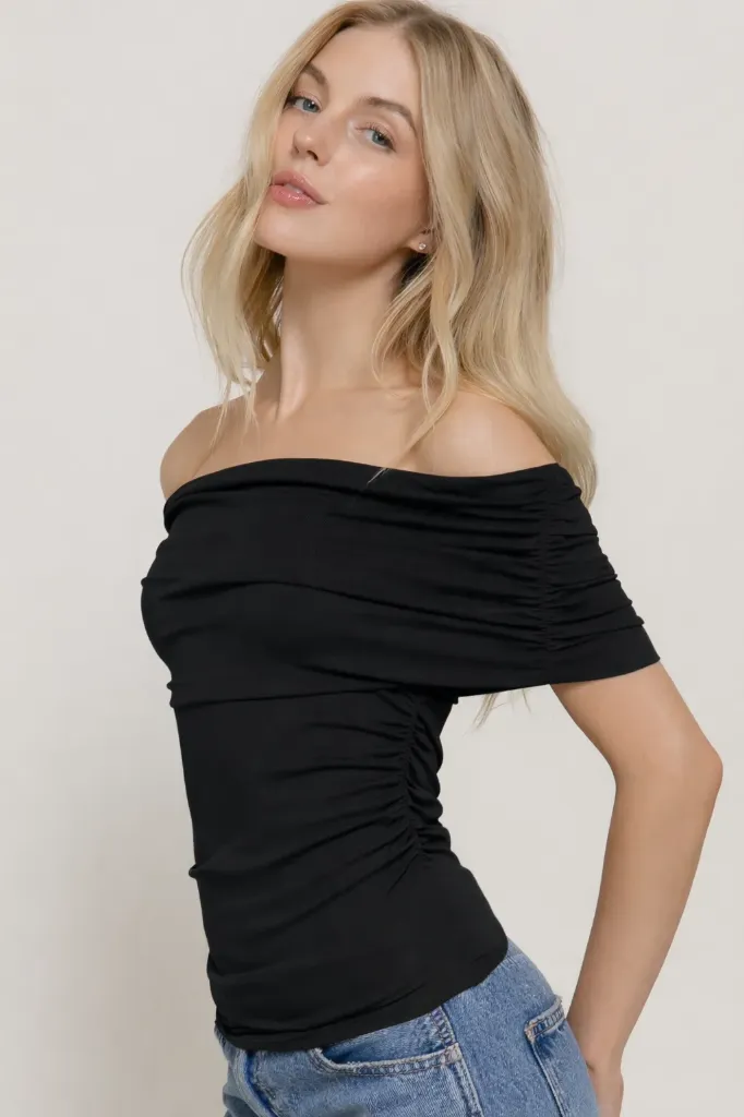 T14463  TOP (Black, S)