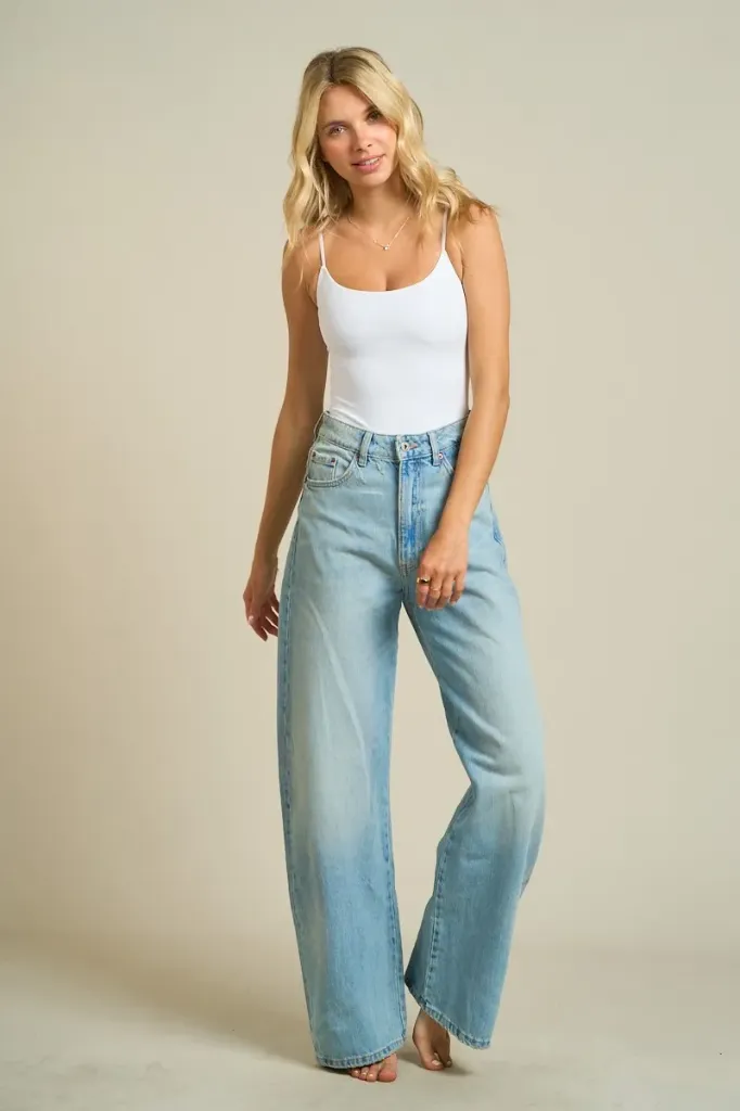 53779 Cami Basic Bodysuit (White, S)