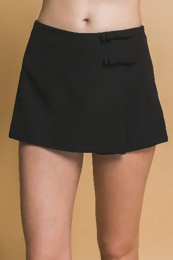 Mini Skort With Side Bow Detail